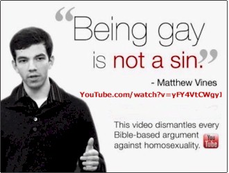 Being gay is not a sin