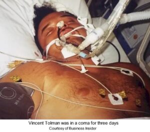 Vincent Tolman in coma