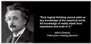 Einstein on knowledge